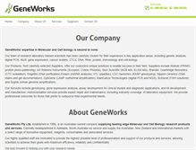 Tablet Screenshot of geneworks.com.au